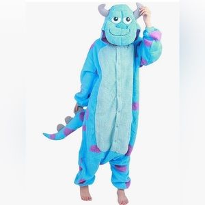 Monsters Inc Sulley Halloween Costume Adult Onesie XXL